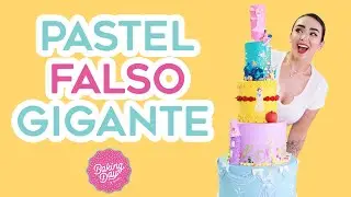 PASTEL GIGANTE DE PRINCESAS DISNEY | BAKING DAY✨
