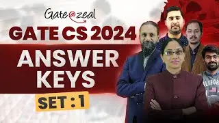 GATE CS 2024 SET - 1 Answer keys | GATEATZEAL | GATE2024 | GATECS