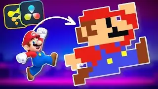 Super Easy PIXEL ART Effect in Davinci Resolve!