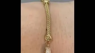 Роскошный золотой браслет