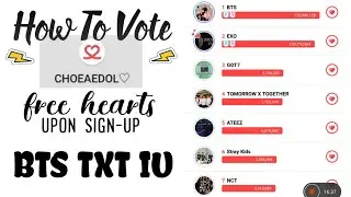 TUTORIAL | FREE HEARTS - HOW TO VOTE FOR SOBA 2020 | SORIBADA X CHOEAEDOL | BTS IU TXT