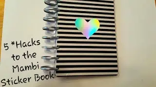 5 Hacks to the Mambi Sticker Storage Book