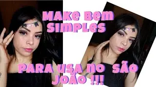 Maquiagem no tema de São João muito fácil de fazer ♥️