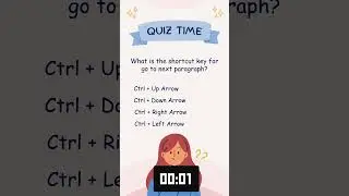 What is the shortcut key for go to next paragraph?  #shortcutkeys