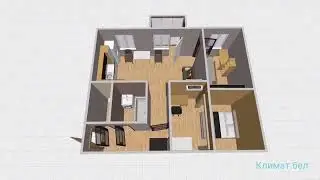 Дизайн двухкомнатной квартиры 45м