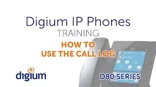 Digium D80 IP Phones Training | How to Use the Call Log