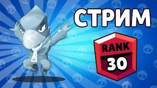 ПУШУ ВОРОНА НА 30 РАНГ в Соло ШД Бравл Старс стрим! Стрим по Brawl Stars