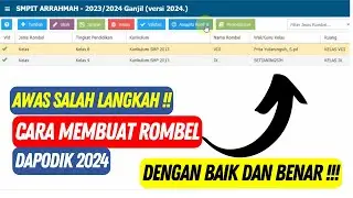 Cara Membuat Rombongan Belajar Dapodik 2024 | Mudah