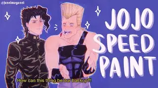 Ova Kakyoin & Polnareff Copic Speedpaint | Jojo Fanart | Jjba Part 3: Stardust Crusaders