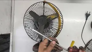 Table fan speed problem solve. धीरे टेबल फैन की स्पीड कैसे सही कर। #fan