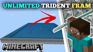 HOW TO MKAE TRIDENT FRAM IN MINECRAFT 1.20 || MINECRAFT MCPE BEDROCK EDITION JAVA