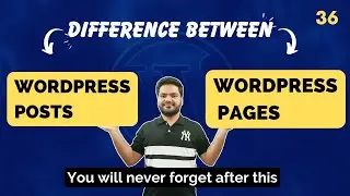 Difference Between Post and Page in WordPress Explained in English | WordPress Tutorial Part 36