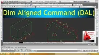 Dimension Aligned Command in AutoCad II Hindi/Urdu Tutorial