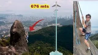 ESCALEI UMA MONTANHA DE 600 METROS DE ALTURA