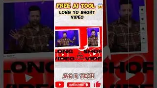 long video to short video converter || long video ko short kaise kare | ai video kaise banaye