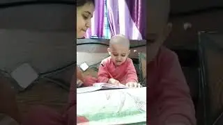 बच्चे में खौफ 🤣 मां अपने छोटे बच्चे को one two three homework ले रही थी । वायरल वीडियो