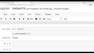 what is startswith method in python