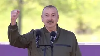 Выступление Ильхама Алиева на фестивале "Хары-бюльбюль" в Шуше