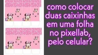 como colocar duas caixinhas em uma folha no pixellab pelo celular?