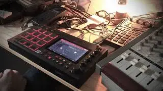 Cookin  a beat on the mpc live