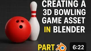 Creating a 3D Bowling Game Asset in Blender | Part 1: Modeling Bowling Objects Tutorial 😇#blender3d