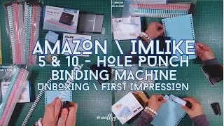 AMAZON IMLIKE 5 N 10 HOLE PUNCH BINDING MACHINE AMAZON