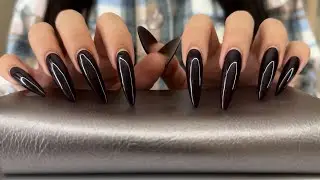 1 HOUR ASMR - Tapping and Scratching Leather Wallet and Notepad !