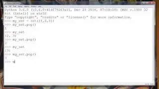 How to Remove an arbitrary item from the Set in Python programming language