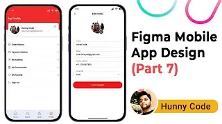 Figma Food Mobile App Design (Part 7) in Hindi