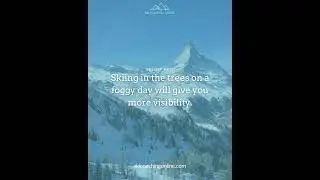Ski Tips: Skiing on a foggy day #skiingtips