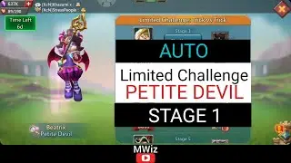 Limited Challenge Stage 1 AUTO Trick vs Trick Beatrix (Lords Mobile Limited Challenge Petite Devil)