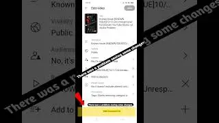 There was a problem saving some changes problem in yt studio 100% fix in 1 click