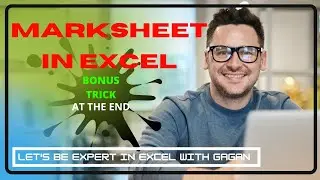 How to Create Mark Sheet in MS Excel step by step || Marksheet In Excel  || Hindi