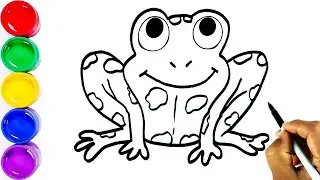 How to Draw a Frog Very Easy || #भ्यागुतो #मेंढक #ব্যাঙ