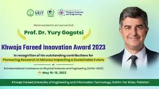 Prof  Dr. Yury Georgievich Gogotsi Best Researcher Award in the field of Nanomaterials