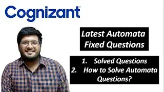 Cognizant Automata Fixed Questions 2021 | With Easy Solutions 🔥🔥