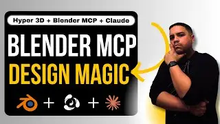 Blender MCP Tutorial (Claude MCP) + Hyper3D: Generate Cinematic 3D Scenes Fast