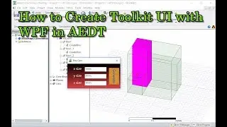How to Create Toolkit UI with WPF in AEDT