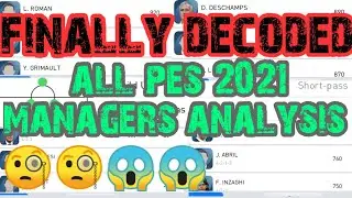 all 53 managers super analysis | pes 2021 managers database | pes 2021 manager guide | pes 21 mobile