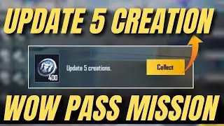 UPDATE 5 CREATION MISSION PUBG MOBILE | SEASON CHALLENGE UPDATE 5 CREATION MISSION