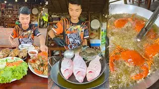 Cook Mud Crab and Diamond Red Fish Recipe - Delicious Mud crab country style cooking