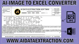 How To Convert Image Files into Excel Files | Image Files To Xlsx Files Conversion Software