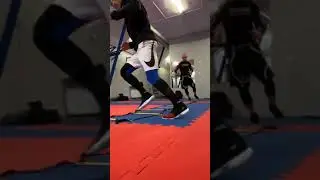 Intense footwork training 