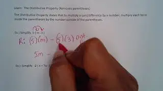 Math with Marilyn- Part 2: Simplifying expressions using the distributive property