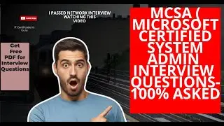 MCSA (Microsoft Certified System Administrator) Interview Questions and Answers #support