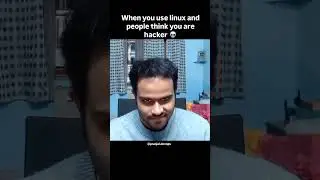 when you use linux and people think you are hacker 💀 Computer science meme