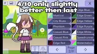Gacha life oc rates preset colours part 2!