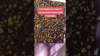 Шоколад на овсяном молоке С ПЫЛЬЦОЙ И ЦВЕТАМИ КОРИЦЫ, 65 гр. Nilambari