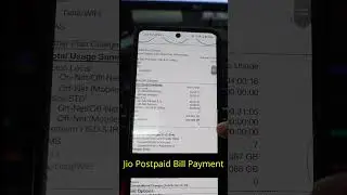 Jio Post Paid Bill | How Many Data consumed.