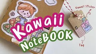 Kawaii stickers| How to make a cute mini notebook with kawaii stickers | kawaii defter nasıl yapılır